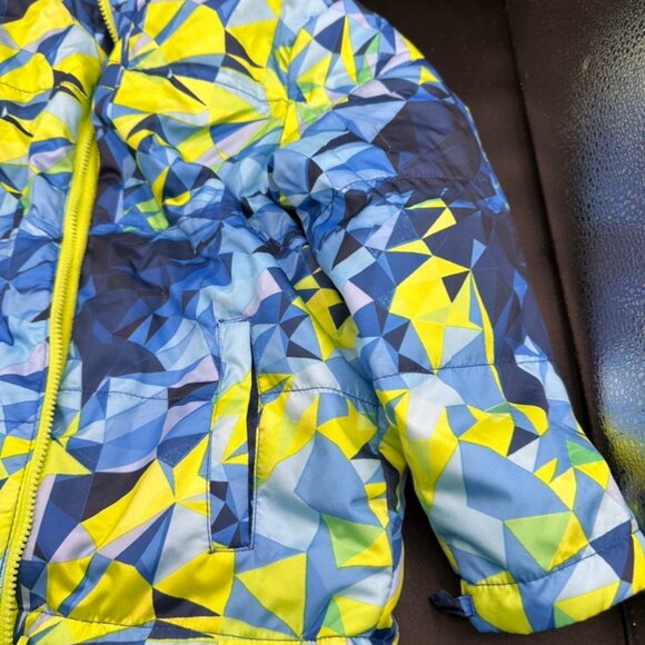 Nylon Blue Neon Green & Yellow Insulated Inside Size 4T Length 15 Inches - Picture 4 of 7